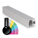 Top-cover slim with opening 10mm, L=5000mm, aluminum RAL shiny