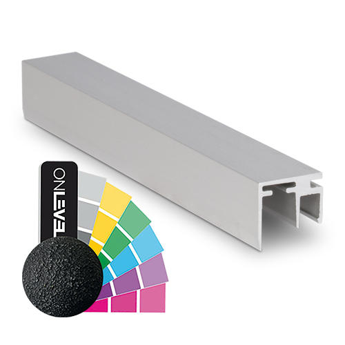 Top-cover slim with opening 10mm, L=5000mm, aluminum RAL structure