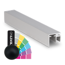 Top-cover slim with opening 10mm, L=5000mm, aluminum RAL matt