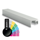 Top-cover slim with opening 15mm, L=5000mm, aluminum RAL shiny