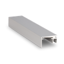 Top-cover slim with opening 20mm, L=5000mm, aluminum mill finish