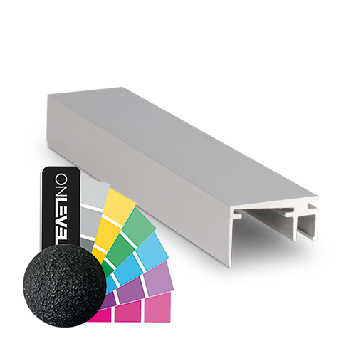 Top-cover slim with opening 20mm, L=5000mm, aluminum RAL structure