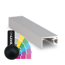 Top-cover slim with opening 20mm, L=5000mm, aluminum RAL matt