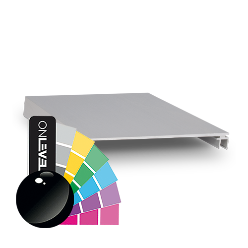 Top-cover slim with opening 120mm, L=5000mm, aluminum RAL shiny