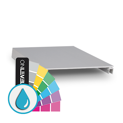 Top-cover slim with opening 120mm, L=5000mm, aluminum ARMOR RAL