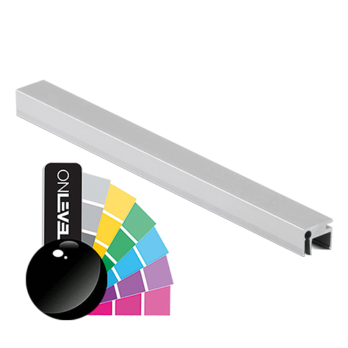 Top-cover with opening 3mm, L=5000mm, aluminum RAL shiny