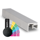 Top-cover with opening 10mm, L=5000mm, aluminum RAL structure