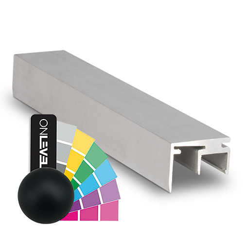 Top-cover with opening 10mm, L=5000mm, aluminum RAL matt