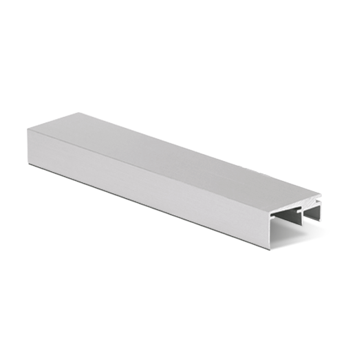 Top-cover with opening 20mm, L=5000mm, aluminum natural anodized