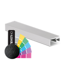 Top-cover with opening 20mm, L=5000mm, aluminum RAL structure