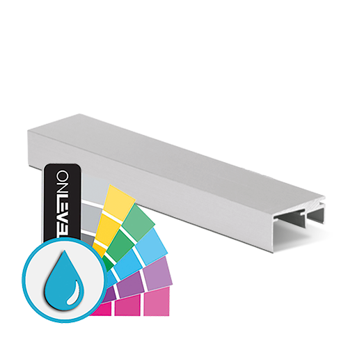 Top-cover with opening 20mm, L=5000mm, aluminum ARMOR RAL