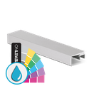 Top-cover with opening 20mm, L=5000mm, aluminum ARMOR RAL