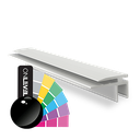 Top-cover slim with horizontal opening 2.5mm, L=5000mm, aluminum RAL shiny