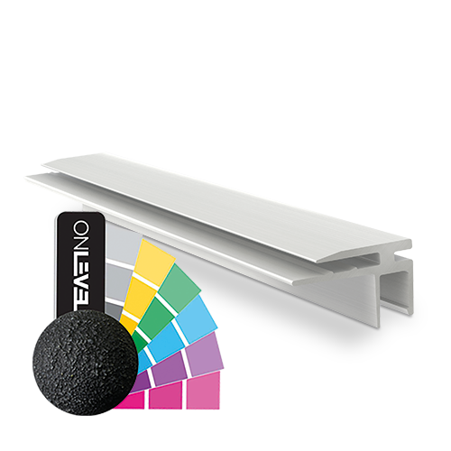 Top-cover slim with horizontal opening 2.5mm, L=5000mm, aluminum RAL structure