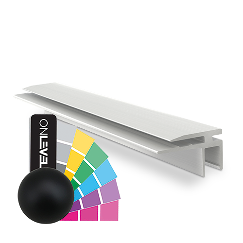 Top-cover slim with horizontal opening 2.5mm, L=5000mm, aluminum RAL matt
