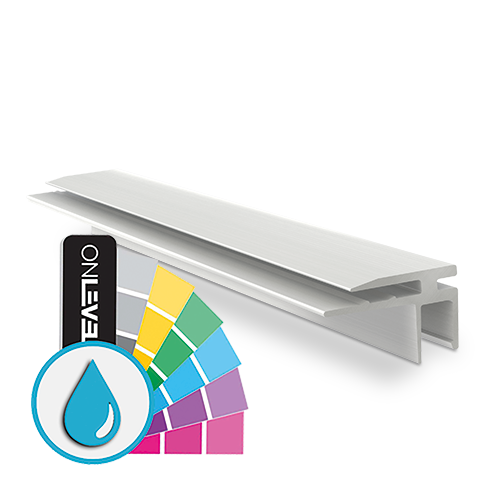 Top-cover slim with horizontal opening 2.5mm, L=5000mm, aluminum ARMOR RAL