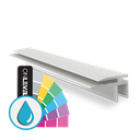 Top-cover slim with horizontal opening 2.5mm, L=5000mm, aluminum ARMOR RAL