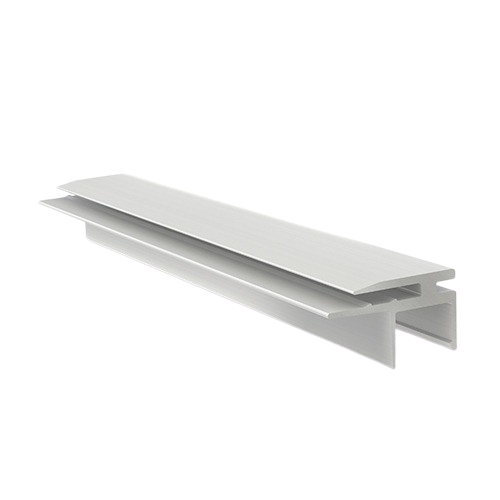 Top-cover with horizontal opening 2.5mm, L=5000mm, aluminum mill finish