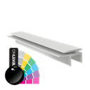 Top-cover with horizontal opening 2.5mm, L=5000mm, aluminum RAL shiny