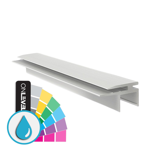 Top-cover with horizontal opening 2.5mm, L=5000mm, aluminum ARMOR RAL