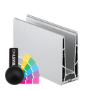 TL-6000 Glass profile  L=5000mm aluminum RAL (struct.)