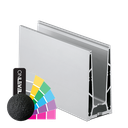 TL-6000 Glass profile  L=5000mm aluminum RAL mat
