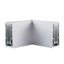TL-6000 Corner inside/outside aluminum natural anodized