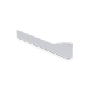 Splash protection endcap left, 10x6mm plastic chrome plated