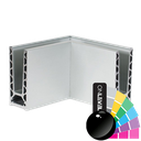 TL-6020 Corner inside/outside alum. RAL shiny