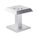 GUARDIAN OF THE UNIVERSE roof post for post 58x58mm H=200mm including rain cover, steel zinc plated