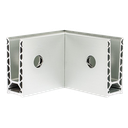 TL-6021 Inside corner 90° aluminum natural anodized