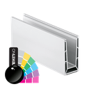 TL-6500 Glass profile  L=5000mm alum. RAL shiny