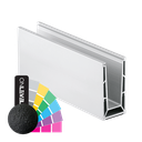 TL-6500 Glass profile  L=5000mm aluminum RAL struct.