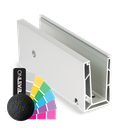 TL-6501 Glass profile  L=5000mm aluminum RAL struct.