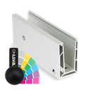 TL-6501 Glass profile  L=5000mm aluminum RAL matt