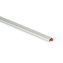 Glass edge protection for glass 12-13.5mm L=3000mm, aluminum mill finish (incl. glass mounting tape)