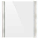 SKYFORCE-Top set incl. glass rubbers for glass 10.76/12.76mm height 700mm, aluminum natural anodised
