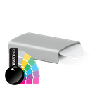 Connector glass edge protection Glass 19-21.5mm alum. RAL shiny