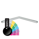 Corner 90° U-profile 30x28x2mm, aluminum RAL shiny