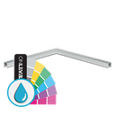 Corner 90° U-profile 42x34x3mm, aluminum ARMOR RAL