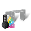 Wall support U-profile 26x23x2mm aluminum RAL struct.