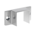 Wall support U-profile 30x28x2mm aluminum natural anodized