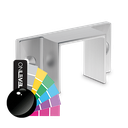 Wall support U-profile 30x28x2mm alum. RAL shiny