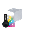 Endcap flat U-profile 26x23x2mm aluminum RAL (struct.)