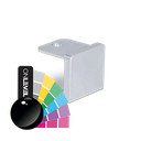 Endcap flat U-profile 30x28x2mm alum. RAL shiny