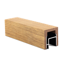 LAZORTRACK 56x60mm L=2500mm oak laquered