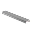 Glass edge protection for glass 24-25.5mm L=1000mm, AISI 316 satined (incl. glass mounting tape) (discontinued)