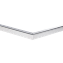 Corner connector 90° u-profile horiz. 26x20x2mm AISI 316 satined