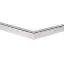 Corner connector 90° u-profile horiz. 30x25x2mm AISI 316 satined
