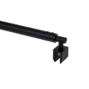 Reinforcement set Ø19mm adjustable 720-1020mm glass-wall 90° glass 6/8/10mm, brass Stealth Black